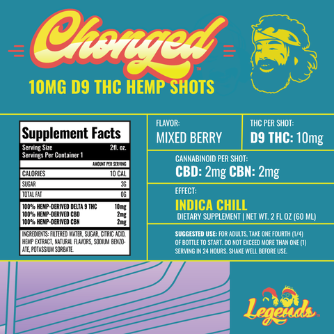 Chonged Legends Shot (10mg) - Mixed Berry