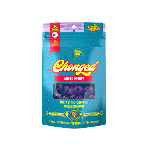 Indica Delta-9 THC Gummies - Mixed Berry (200 mg THC + 50 mg CBC + 50 mg CBG)