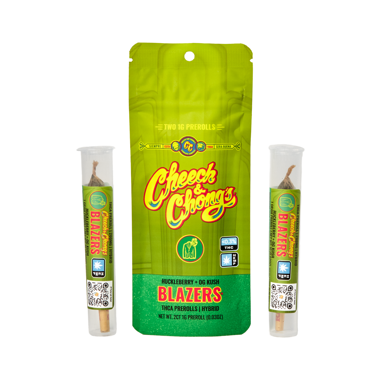 Huckleberry + OG Kush – Premium 2-Pack Prerolls