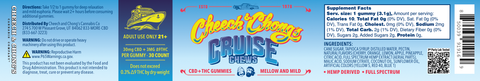 Cruise Chews Delta-9 THC + CBD Gummies (90 mg THC + 990 mg CBD)