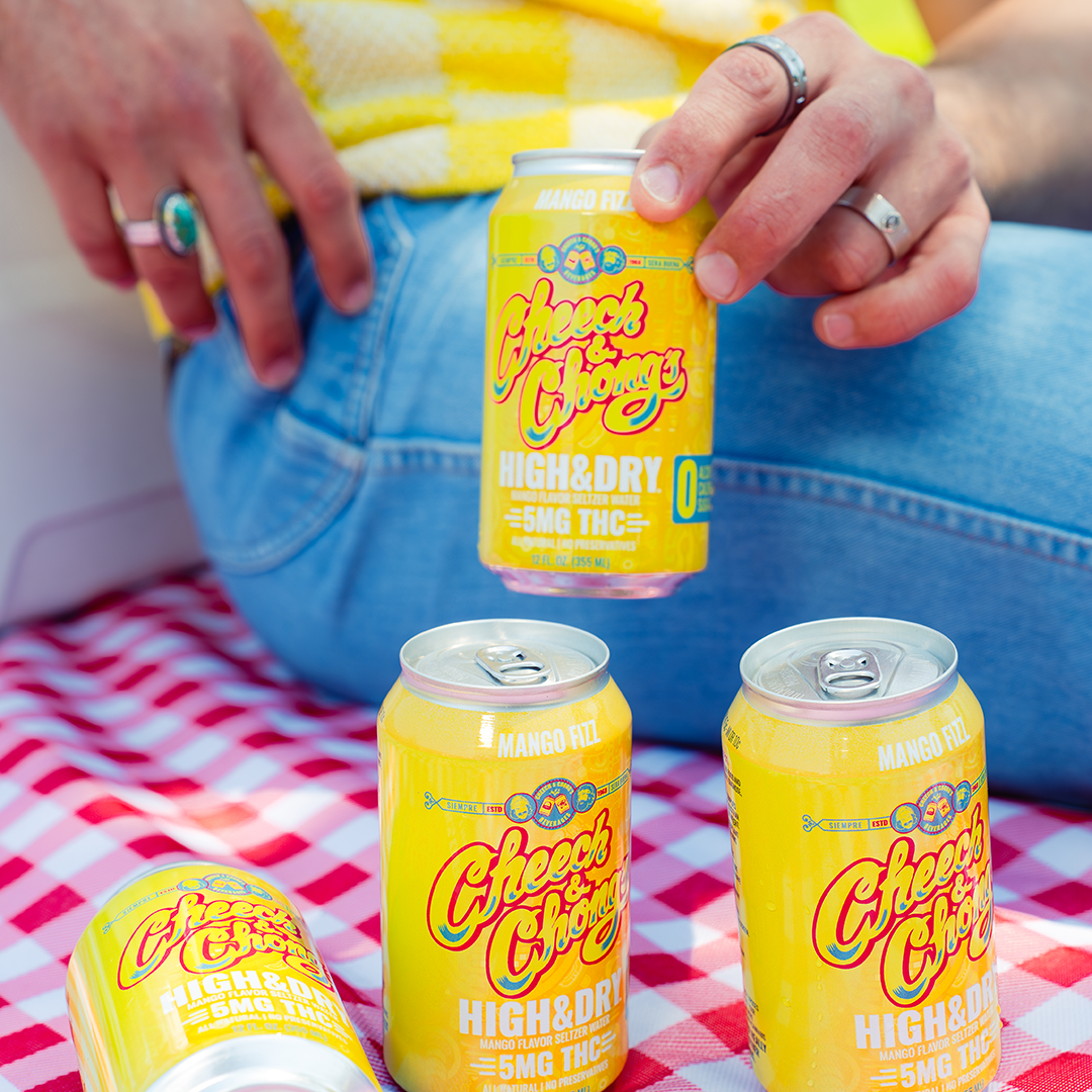 Mango Fizz- HIGH AND DRY THC Infused Seltzer Water