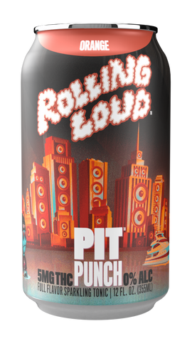 THC Orange Soda (4-pack, 5 mg each) - Cheech & Chong x Rolling Loud