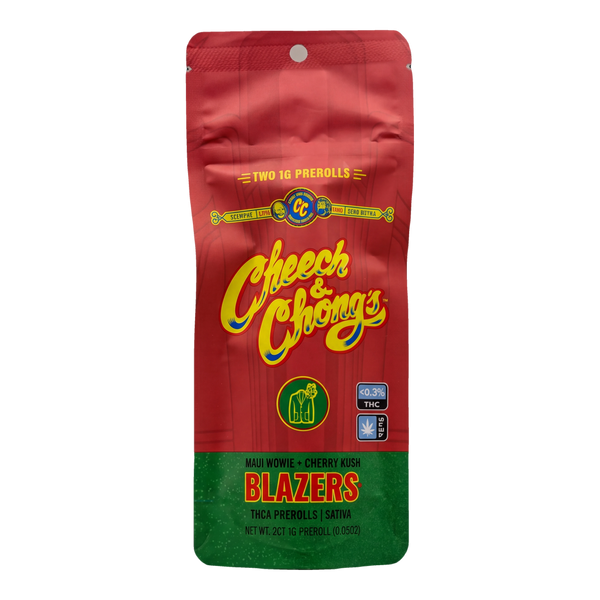Blazers Maui Wowie+Cherry Kush Premium THCa Prerolls (2-pack, 2g TW) Blazers Maui Wowie+Cherry Kush Premium THCa Prerolls (2-pack, 2g TW)