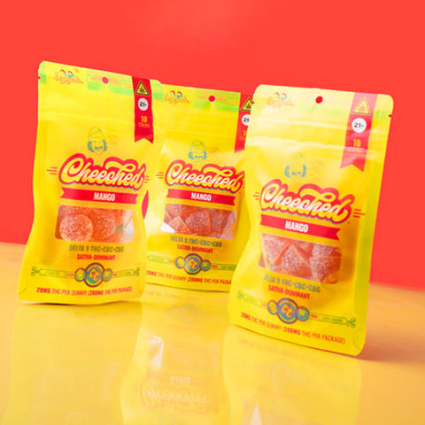 Sativa Delta-9 THC Gummies - Mango (200 mg THC + 50 mg CBC + 50 mg CBG)