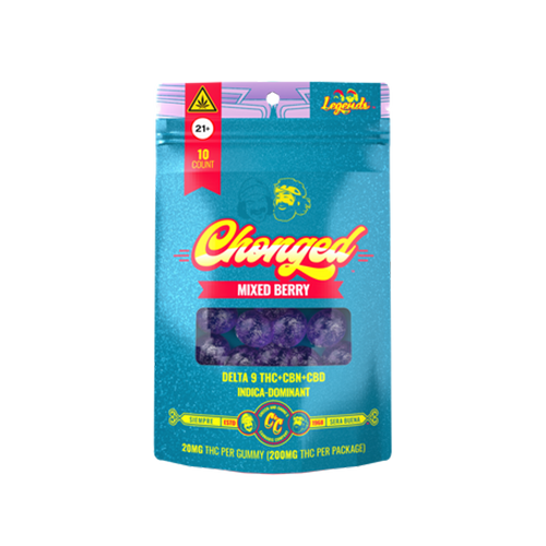Legends Indica Delta-9 THC Gummies - Mixed Berry (200 mg THC + 50