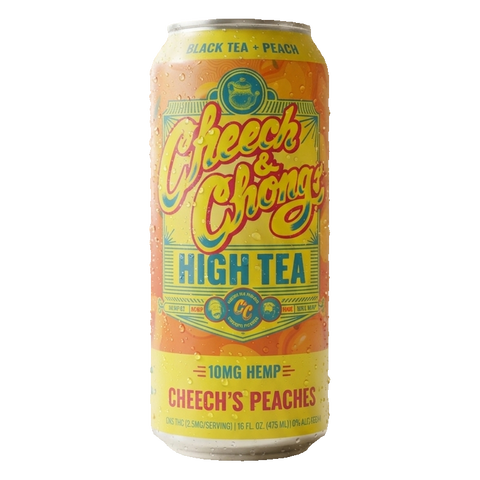 High Teas THC Infused Iced Tea - Cheech's Peaches (4-pack, 40 mg)