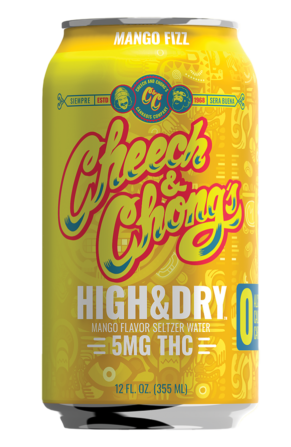 High & Dry Delta-9 THC Seltzer - Mango Fizz (6-pack, 30 mg)