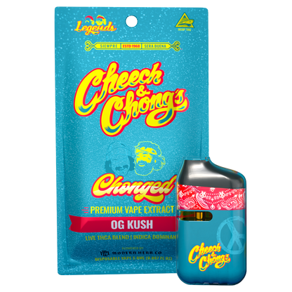 Legends OG Kush Indica Live Resin THCa 2g Vape (600 mg THCA + 120 mg CBD + 120 mg CBN)