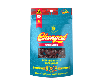 Legends Indica Delta-9 THC Gummies - Watermelon (200 mg THC + 50 mg CBD + 50 mg CBN)