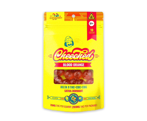 FIND YOUR PERFECT HIGH, AND GET CHEECHED WITH OUR LEGENDS GUMMIES -BLOOD ORANGE