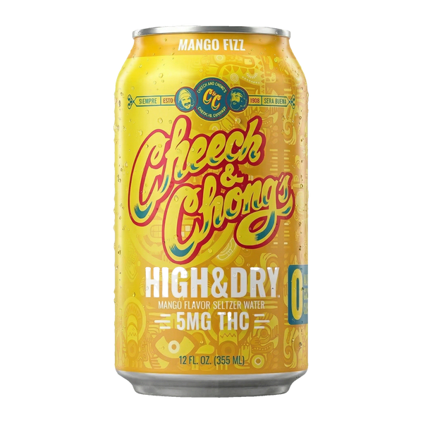 High & Dry Delta-9 THC Seltzer - Mango Fizz (4-pack, 20 mg)