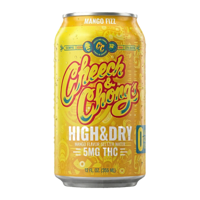 High & Dry Delta-9 THC Seltzer - Mango Fizz (4-pack, 20 mg)