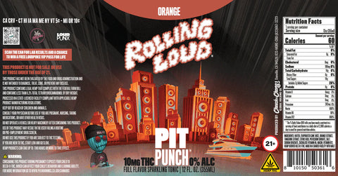 THC Orange Soda (4-pack, 10 mg each) - Cheech & Chong x Rolling Loud