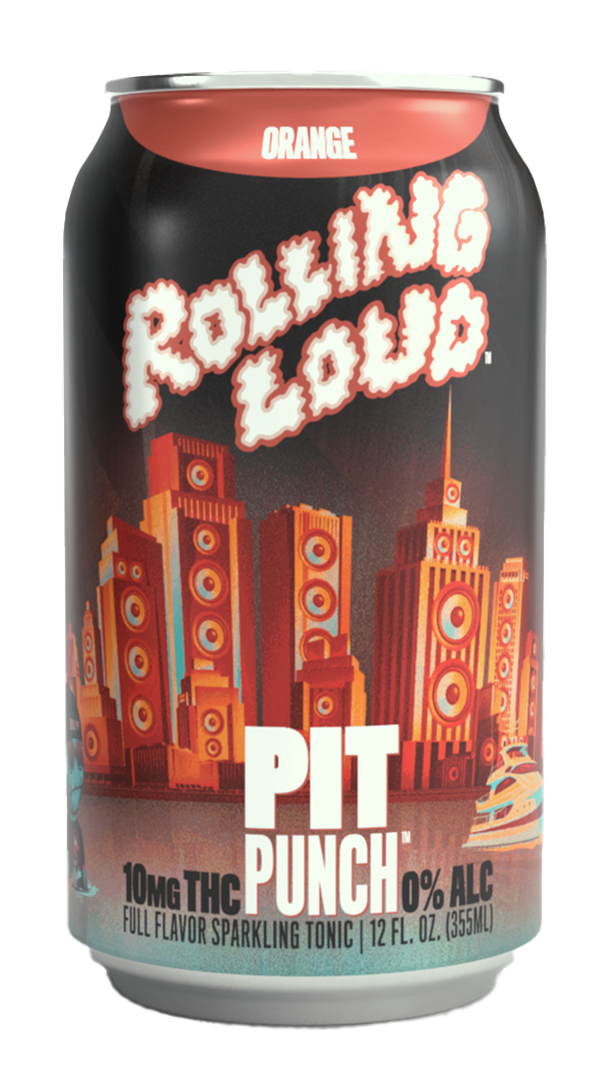 THC Orange Soda (4-pack, 10 mg each) - Cheech & Chong x Rolling Loud