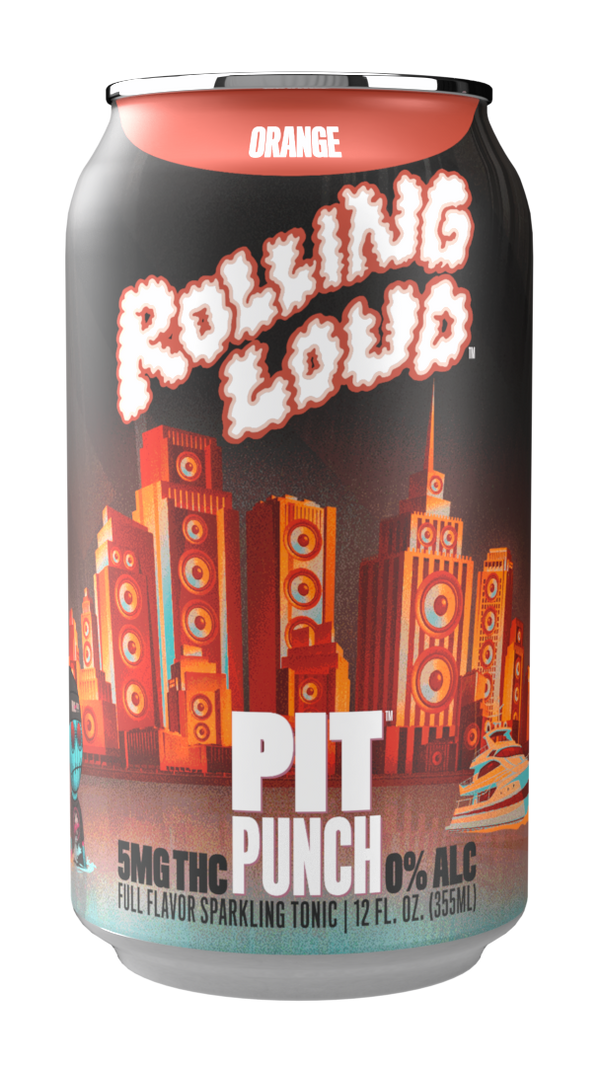 THC Orange Soda (4-pack, 5 mg each) - Cheech & Chong x Rolling Loud