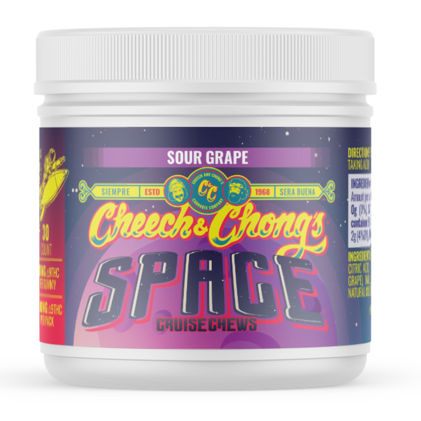Blast Off With Cheech & Chong’s Triple-Strength Sour Grape Space Chews (Limited Time Only)