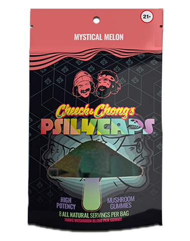 TAKE A TRIP (LEGALLY) WITH CHEECH & CHONG’S PSILYCAPS MAGIC MUSHROOM GUMMIES (Mystical Melon)