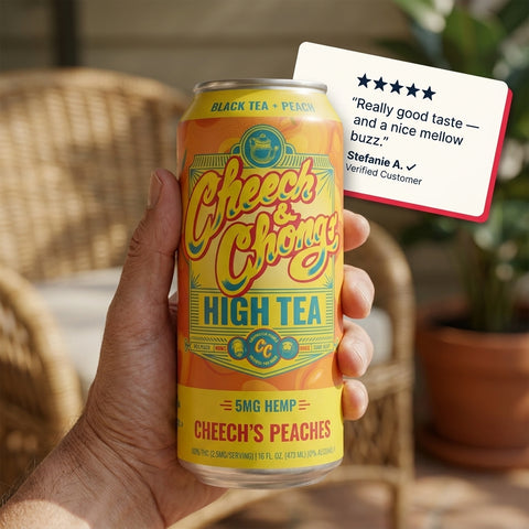 High Teas THC Infused Iced Tea - Cheech's Peaches (4-pack, 20 mg)