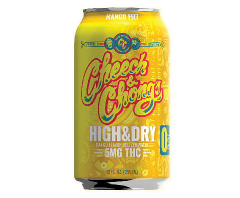 High & Dry Delta-9 THC Seltzer - Mango Fizz (4-pack, 20 mg