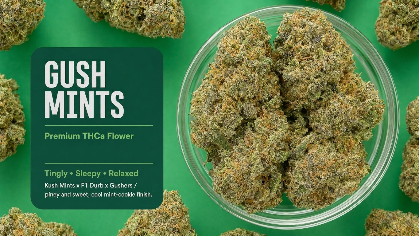 Gusher Mints Blazers Gush Mints Premium THCa Flower (3.5g) โ Cheech & Chong's Global