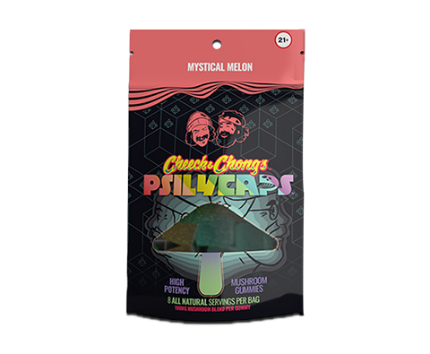 TAKE A TRIP (LEGALLY) WITH CHEECH & CHONG’S PSILYCAPS MAGIC MUSHROOM GUMMIES (Mystical Melon)