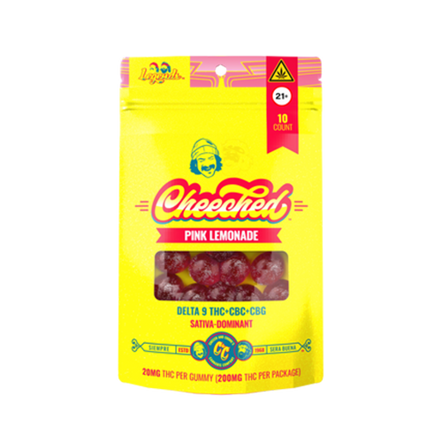 FIND YOUR PERFECT HIGH, AND GET CHEECHED WITH OUR LEGENDS GUMMIES -Pink Lemonade