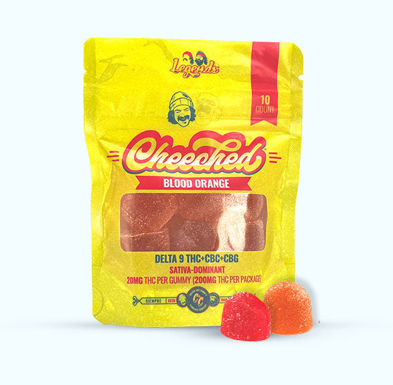 FIND YOUR PERFECT HIGH, AND GET CHEECHED WITH OUR LEGENDS GUMMIES -BLOOD ORANGE